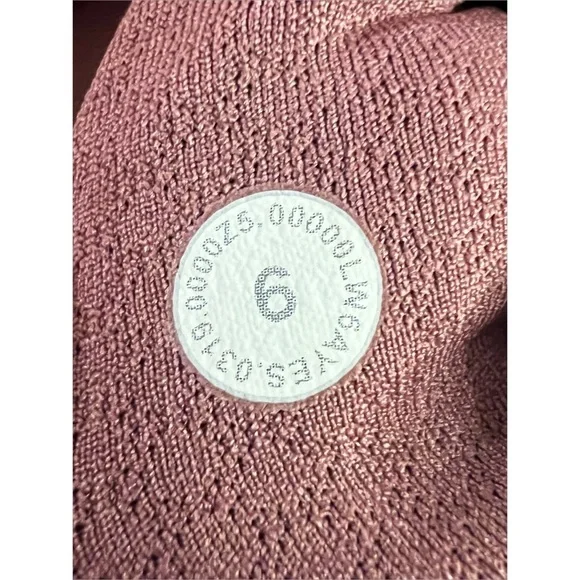 Lululemon Wunder Under Crop High-Rise Leggings Flocked Everlux in Plumful Size 6 - Picture 7 of 9